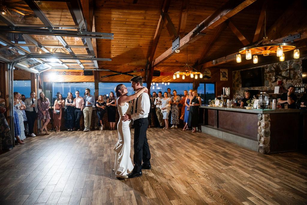 Bride and Groom Dancing