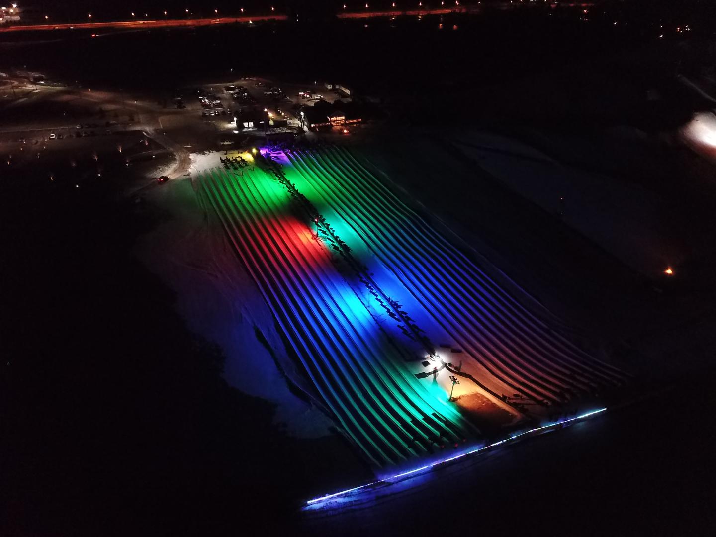 glow tubing track