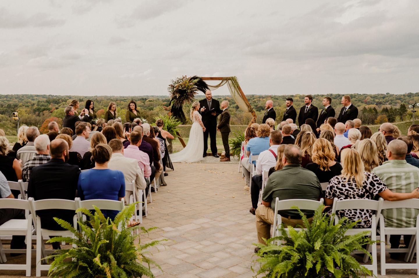outdoor wedding ceremony