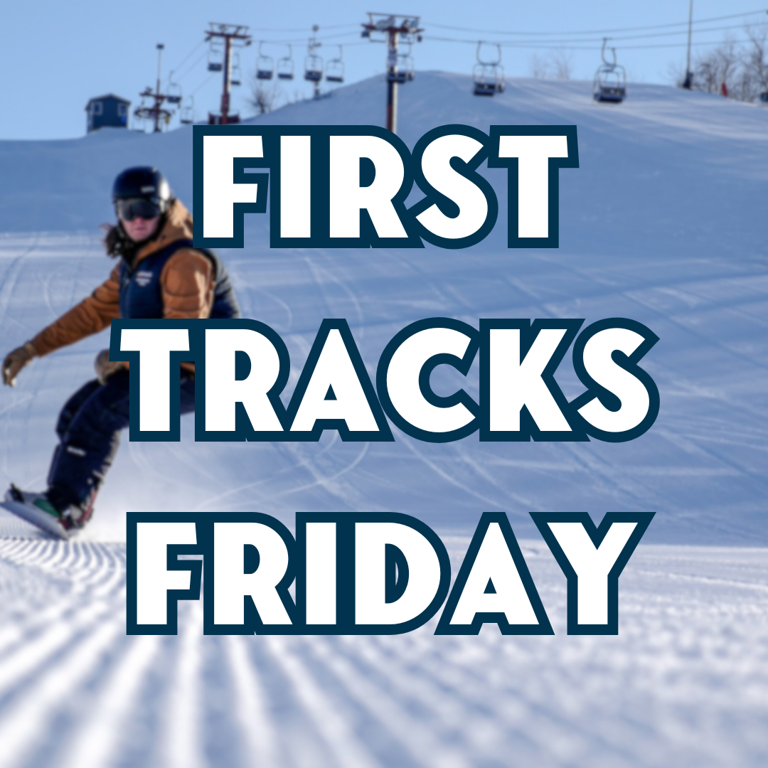 first tracks friday Crystal Ridge