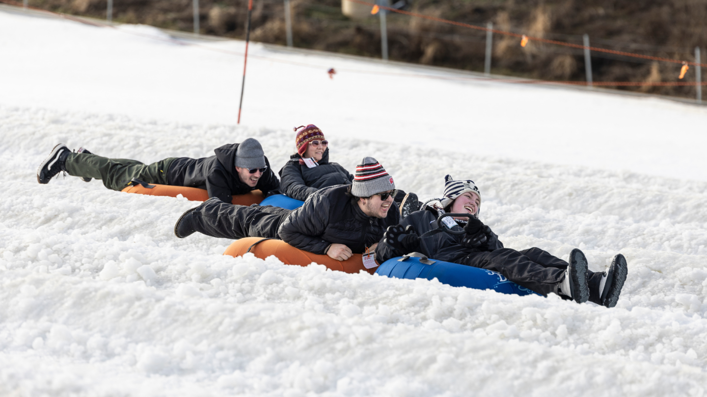 group tubing down lane